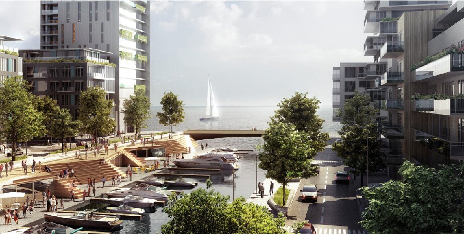 North Slip, looking east